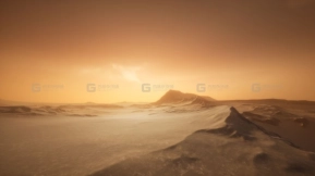 【UE】极光天空山脉沙漠场景