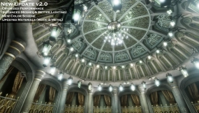 【UE】华丽哥特式穹顶  Ornate Gothic Dome