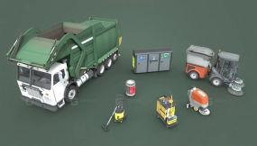 垃圾与清洁设施合集 - Garbage And Cleaning Assets