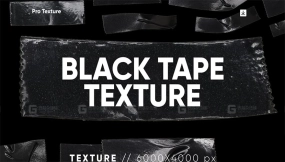 20条黑色胶带纹理高清资源 20 Black Tape Texture HQ