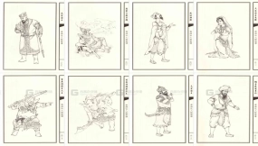 西游记神魔白描线描高清电子图片素材