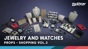 【UE5.1】珠宝手表商店第三卷 Stores VOL.3 - Jewelry and Watches (Nanite & Low Poly)