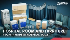 【UE】现代医院道具集 第五卷  Modern Hospital Props VOL.5