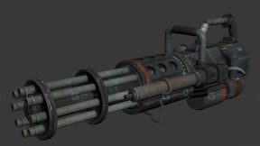 加特林机枪-4 - Minigun 3D model-4