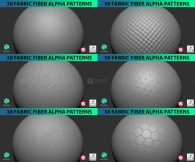 38种布料粗布麻布丝绸皮革alpha贴图