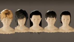 【UE】二次元卡通发型资源包 Anime Hair