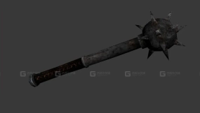 狼牙棒 3D模型-24 - Mace 3D model-24