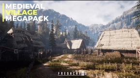 【UE】中世纪村庄超级包（中世纪室内 模块化中世纪 中世纪道具）  Medieval Village Megapack ( Medieval Interiors Modular Medieval Medieval Props )