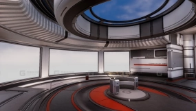 【UE】模块化科幻指挥中心  Modular SciFi Command Center