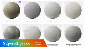 20+ Superellipse - Concrete Texture Collection 4K 混凝土纹理合集 4K