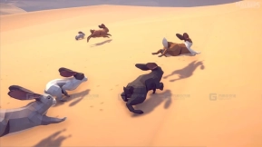 【UE】多边形艺术兔子  Poly Art Rabbits