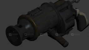 齐射炮3D模型-22 - Volley Gun 3D model-22
