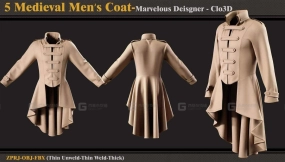 5+中世纪男士外套大衣 5 Medieval Men's Coat