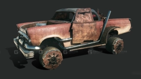1954福特主线（重型装甲破碎机） - 1954 Ford Mainline (Heavy Armored Crusher) 3D model-80