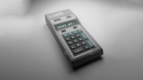带绑定的复古桌面计算器 - Rigged Retro Desktop Calculator