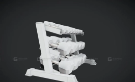 体育器材 杠铃架 PBR游戏就绪 Sports - Weight Rack - PBR Game Ready