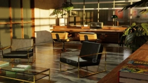 Blender设计工作室3D室内模型场景 Blender Design Studio 3D Indoor Model Scene
