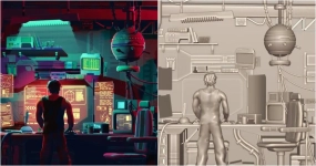 探秘赛博朋克3D场景幕后