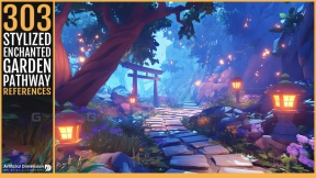 303 风格化魔法花园小径 - 303 Stylized Enchanted Garden Pathway