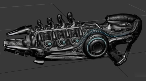 闪电枪Q4 - Lightning Gun Q4 3D model-12