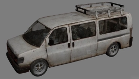 厢式货车 - Minivan 3D model-44