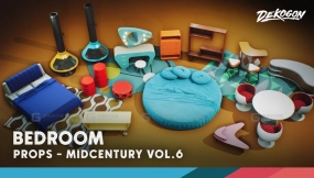 【UE】世纪中期现代道具第六卷  Mid Century Modern Props VOL.6 -