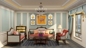 场景-皇家优雅客厅 - Scene- Royal Elegance Living Room