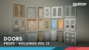 【UE】建筑系列第12卷 - 城镇大门（Nanite与低多边形）  Buildings VOL.12 - Town Doors (Nanite & Low Poly)