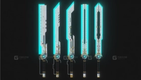 科幻巨剑套件 Scifi great sword pack
