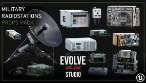 【UE】军事电台道具包  Military Radiostations Props Pack