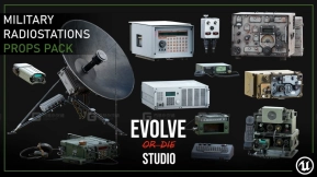 【UE】军事电台道具包  Military Radiostations Props Pack