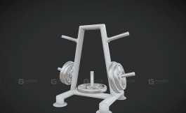 体育器材 哑铃架 PBR游戏就绪 Sports - Weight Holder - PBR Game Ready