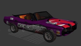 肌肉车火轮款 - Musclecar Fire wheels 3D model-14