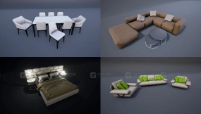 【UE】HQ现代家具包  HQ Modern Furniture Pack