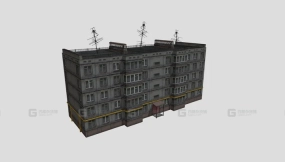 低多边形 面板房 psX LowPoly Panelka psX