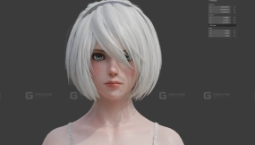 2B-《尼尔：机械纪元》2B Model by Strauzek