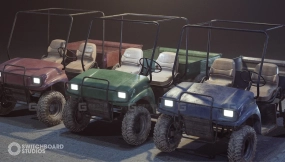 【UE】可驾驶车辆 - 越野高尔夫球车  Driveable Vehicle  Offroad Golf Cart