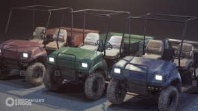 【UE】可驾驶车辆 - 越野高尔夫球车  Driveable Vehicle  Offroad Golf Cart