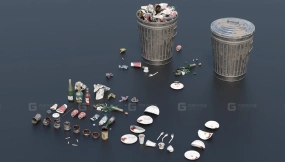 【UE】垃圾场景套装.2  Trash Set.2