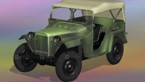 嘎斯67b - GAZ 67b 3D model-131