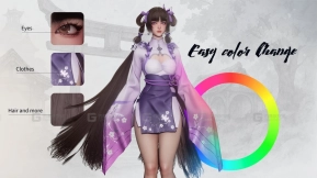 【UE】亚洲卡通女孩  Xiao Jue - Asian Girl