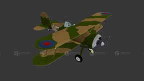 双翼战斗机格洛斯特角斗士  Biplane Fighter Gloster Gladiator