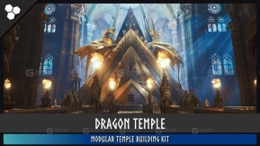 【UE】龙神殿  Dragon Temple (Temple, Cathedral, Temple Interior, Cathedral Interior, Dungeon)
