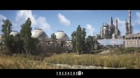 【UE】化工厂炼油厂环境场景