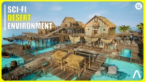 【UE】海盗高跷村岛屿模块化资源包  Pirate Stilt Village Island Modular Pack