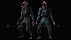 角色科幻僵尸怪物绑定动画  Character Sci-Fi Zombie Monster Rig Animated