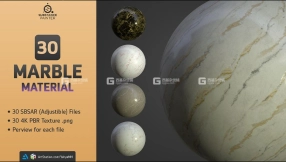 【spsm】大理石材质预设 30 Marble Materials Vol.01