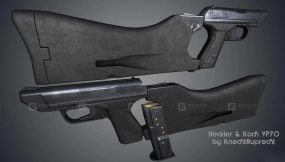 赫克勒-科赫VP70 - Heckler & Koch VP70 3D model-14