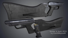赫克勒-科赫VP70 - Heckler & Koch VP70 3D model-14