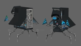 电脑 - ПК 3D model-41